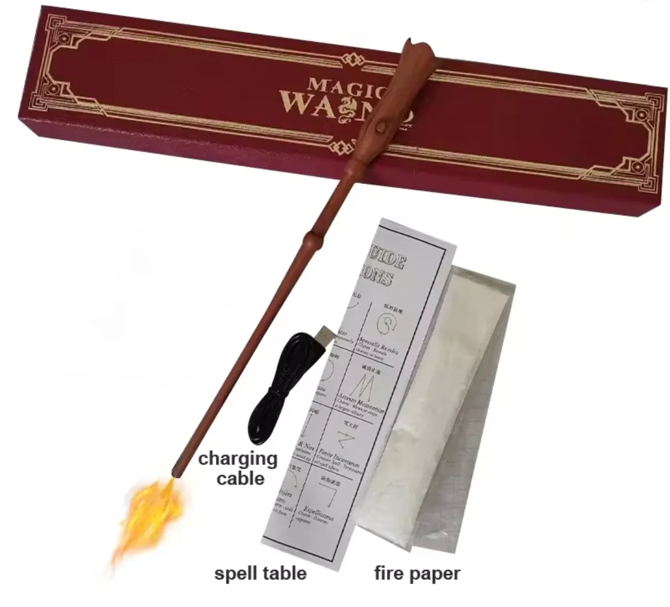 #2 [ Real ] Wizard Magic Wands Fire-breathing Wand